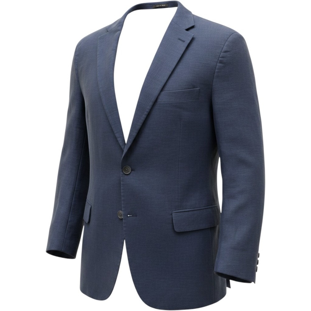 Lauren Ralph Lauren Mens 46R Navy Blue 100% Linen 2-Button Blazer Sport Coat